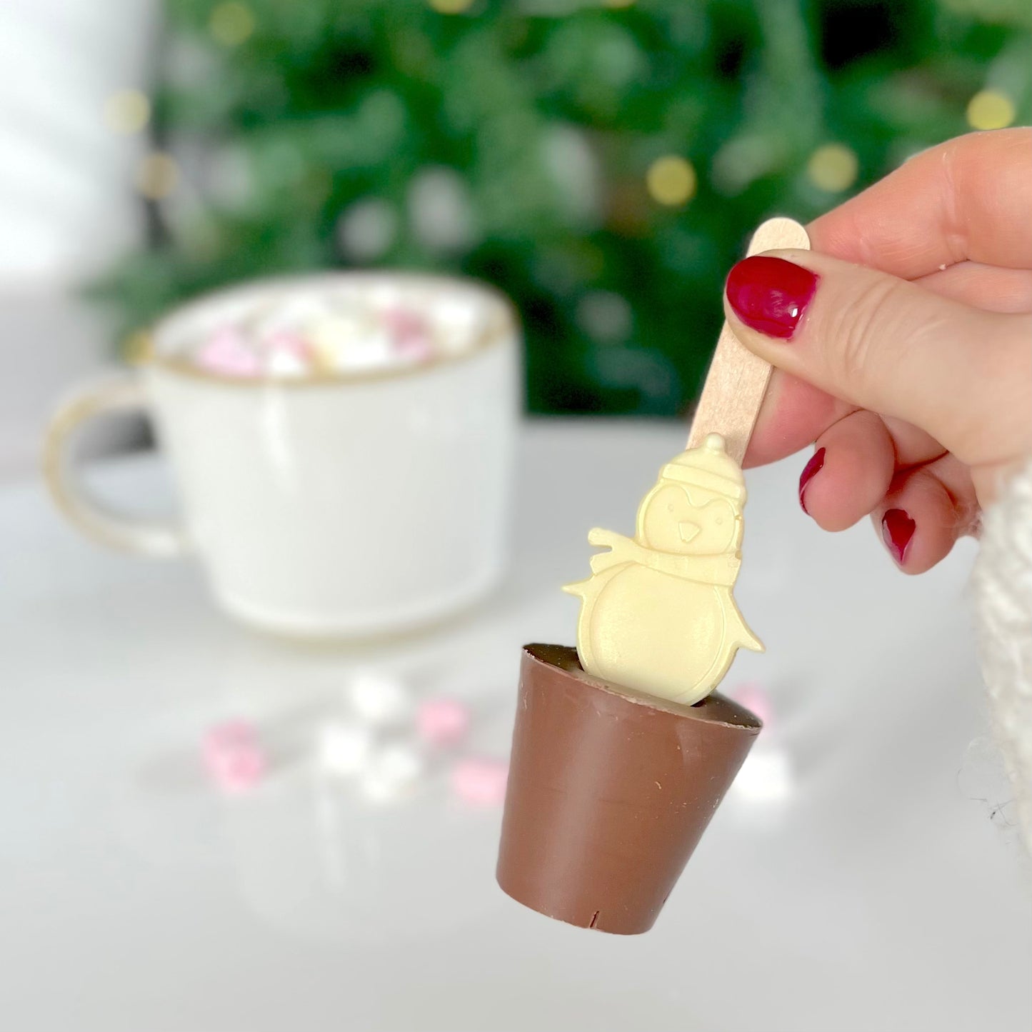 Penguin Hot Chocolate Stirrer - BearHugs