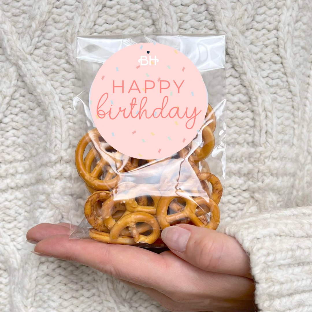 Salted Pretzels - Choose Your Message! - BearHugs - Thinking Of You Gifts