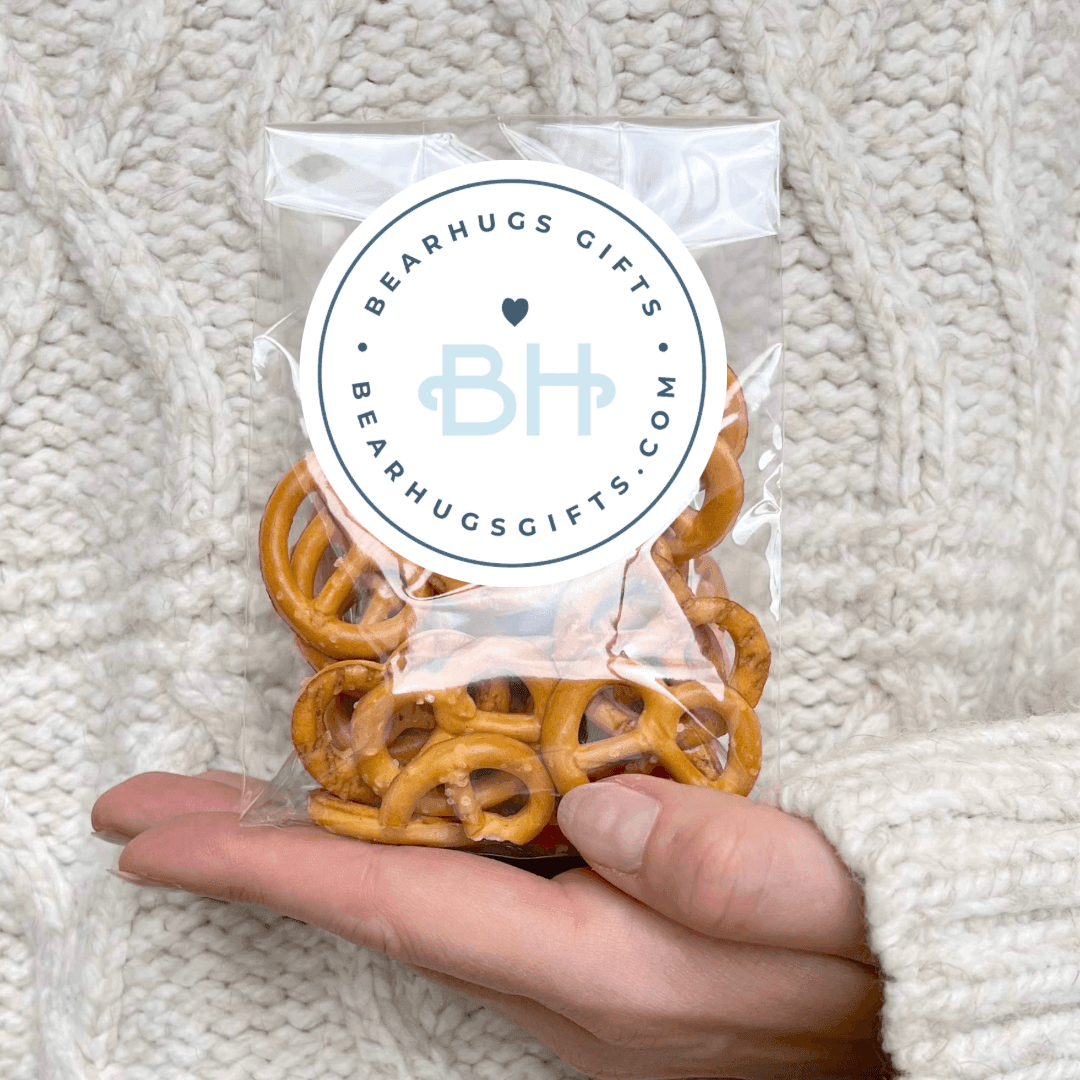 Salted Pretzels - Choose Your Message! - BearHugs - Thinking Of You Gifts