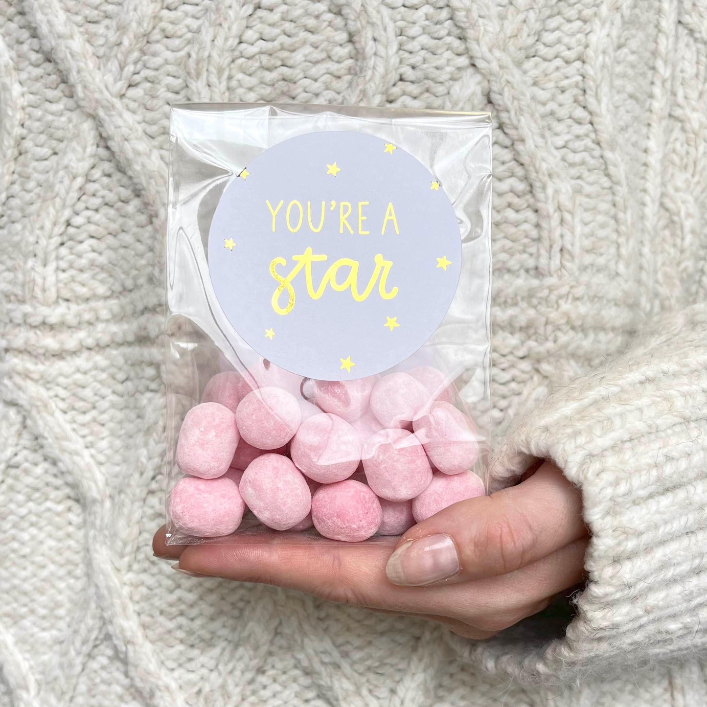 Custom Vegan Sweets Bag - Choose Your Sweets & Message! - BearHugs - Thinking Of You Gifts