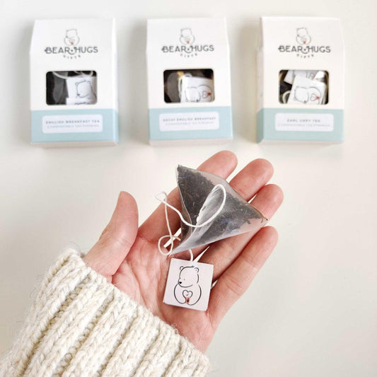 English Breakfast or Earl Grey Tea Mini Pack - BearHugs - Thinking Of You Gifts