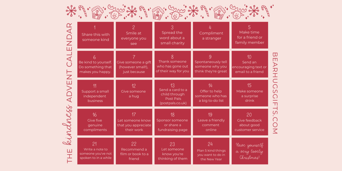 Kindness Advent Calendar - BearHugs