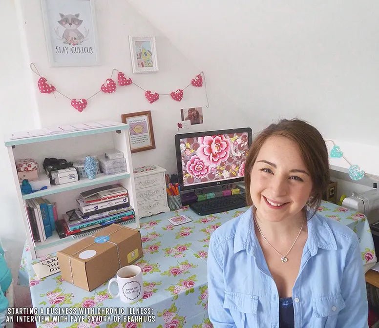 Starting a Business with Chronic Illness Interview on February Stars Blog - BearHugs