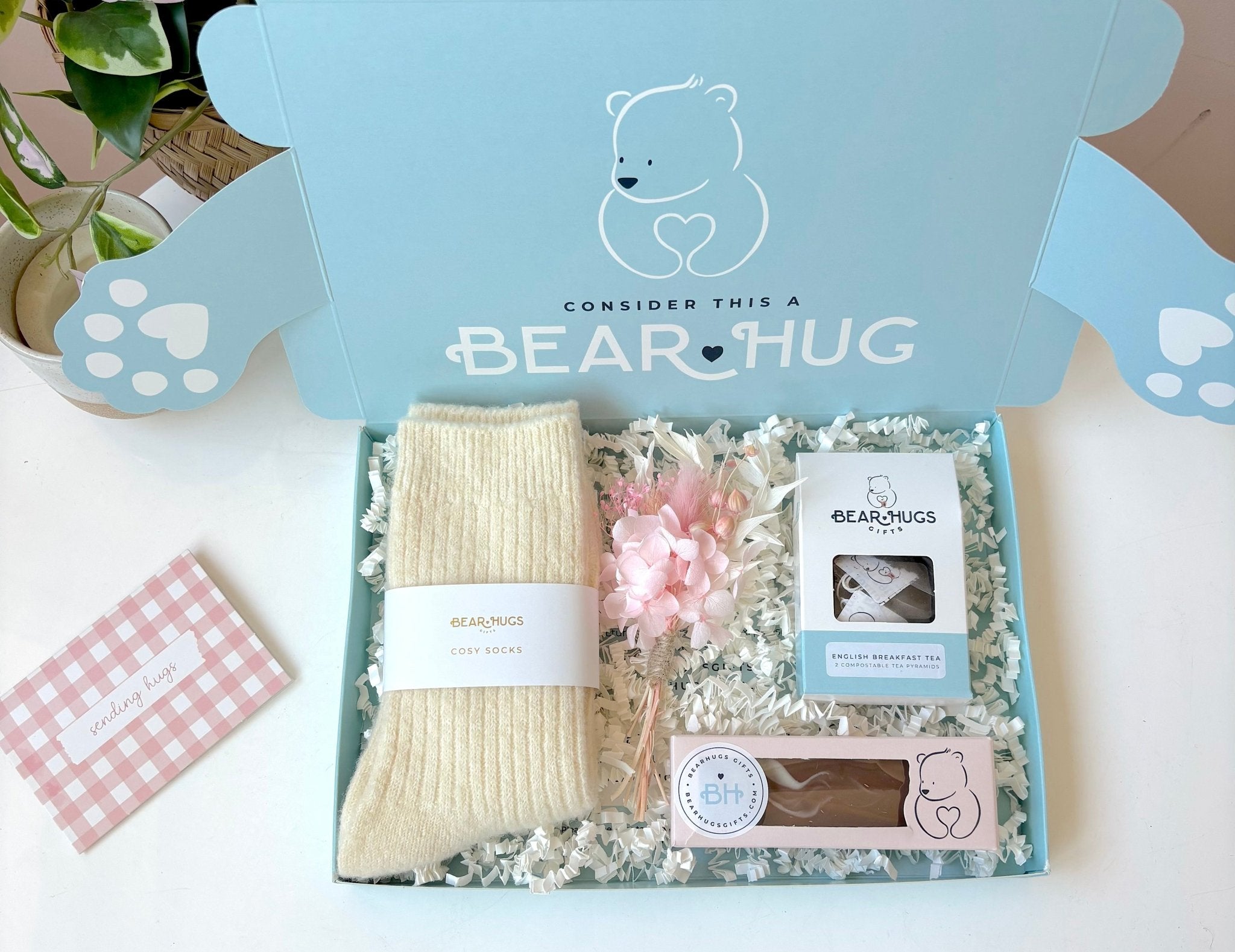 A Gentle Hug in a Box - Letterbox Friendly Gift - BearHugs - thinking of you gifts by post