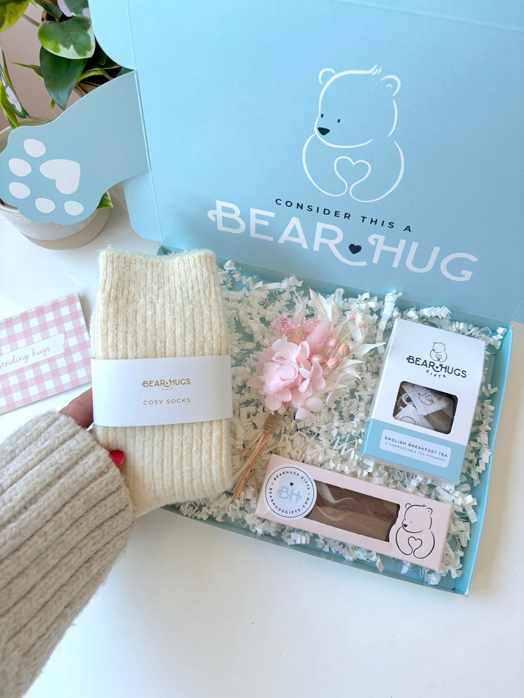 A Gentle Hug in a Box - Letterbox Friendly Gift - BearHugs - thinking of you gifts by post