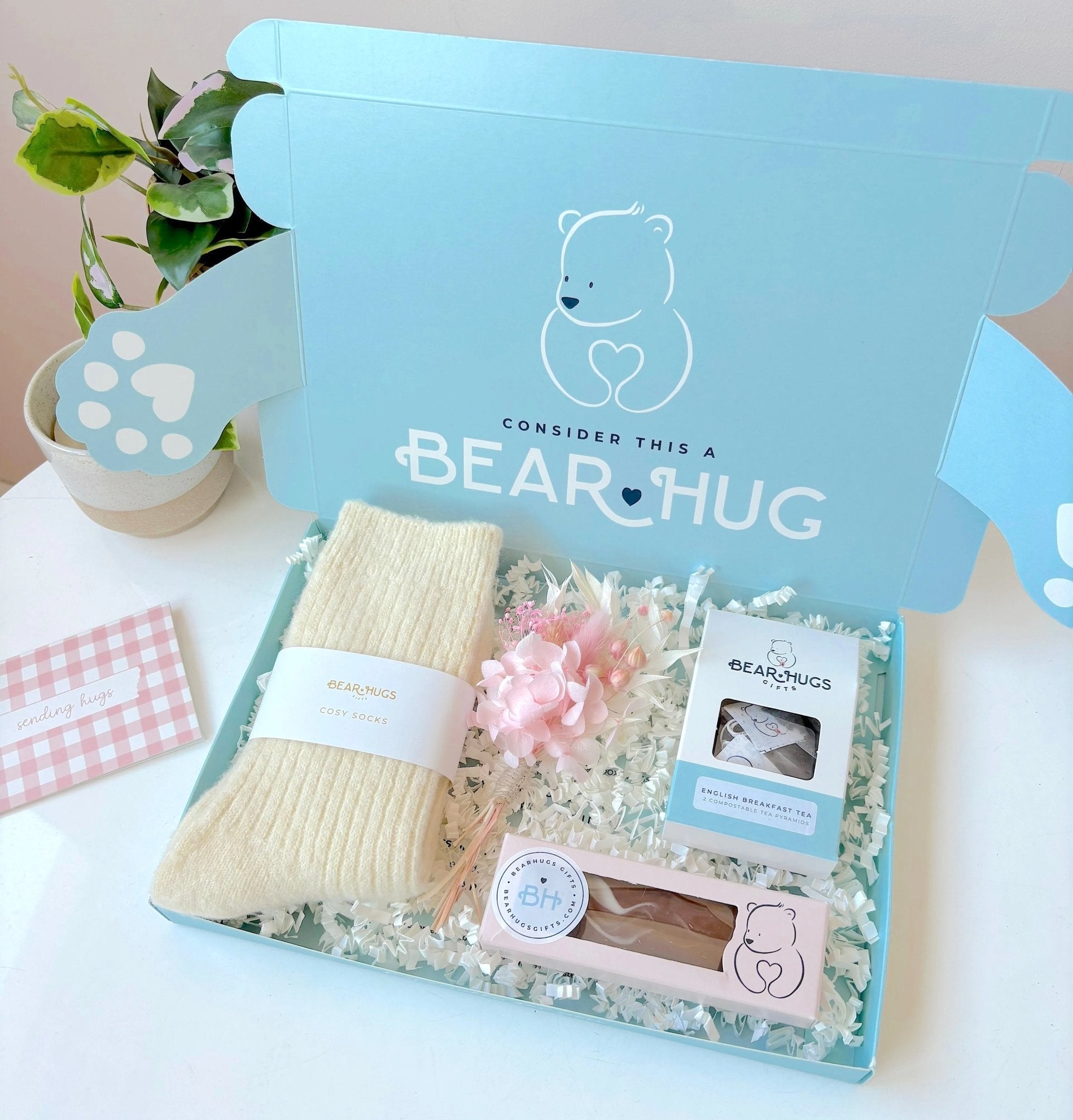 A Gentle Hug in a Box - Letterbox Friendly Gift - BearHugs - thinking of you gifts by post