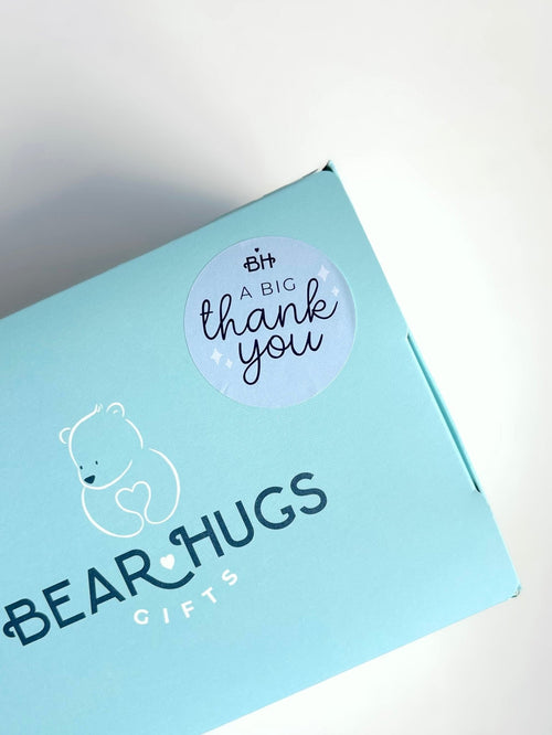 Add a 'A Big Thank You' Sticker - BearHugs - thinking of you gifts by post