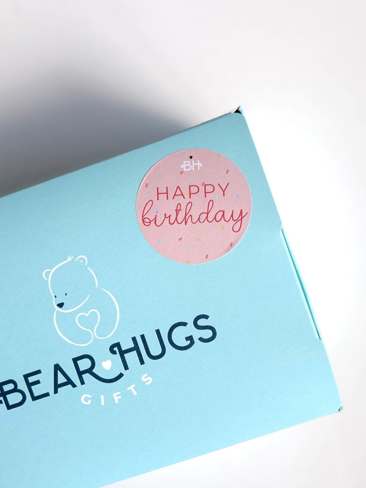 Add a 'Happy Birthday' Sticker - BearHugs - thinking of you gifts by post