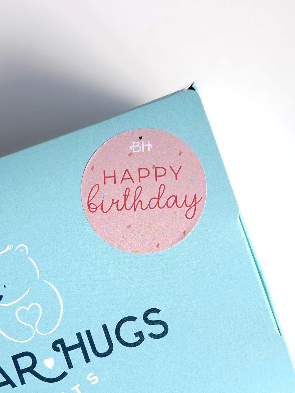 Add a 'Happy Birthday' Sticker - BearHugs - thinking of you gifts by post