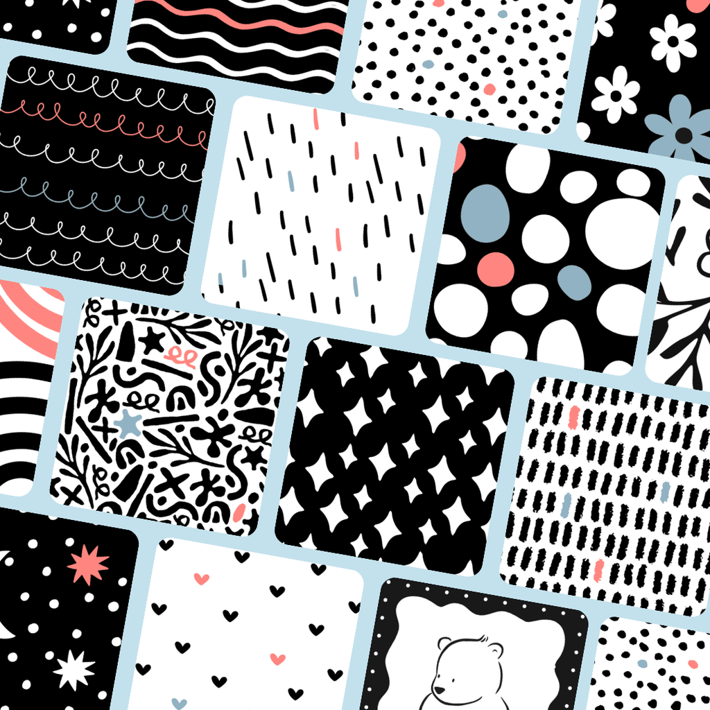 Baby Sensory Black and White Flashcards - BearHugs - thinking of you gifts by post