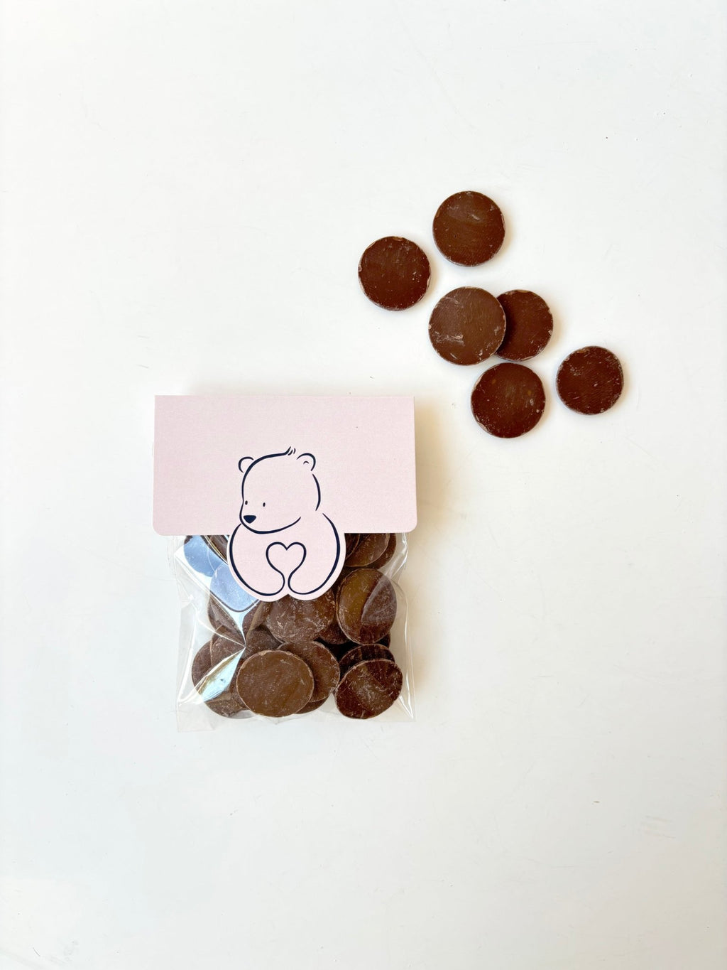 Belgian Milk Chocolate Buttons - BearHugs - thinking of you gifts by post