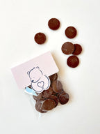 Belgian Milk Chocolate Buttons - BearHugs - thinking of you gifts by post