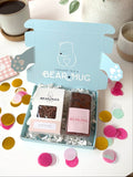 Birthday Brownie and Hot Chocolate Letterbox Hug in a Box - BearHugs - thinking of you gifts by post