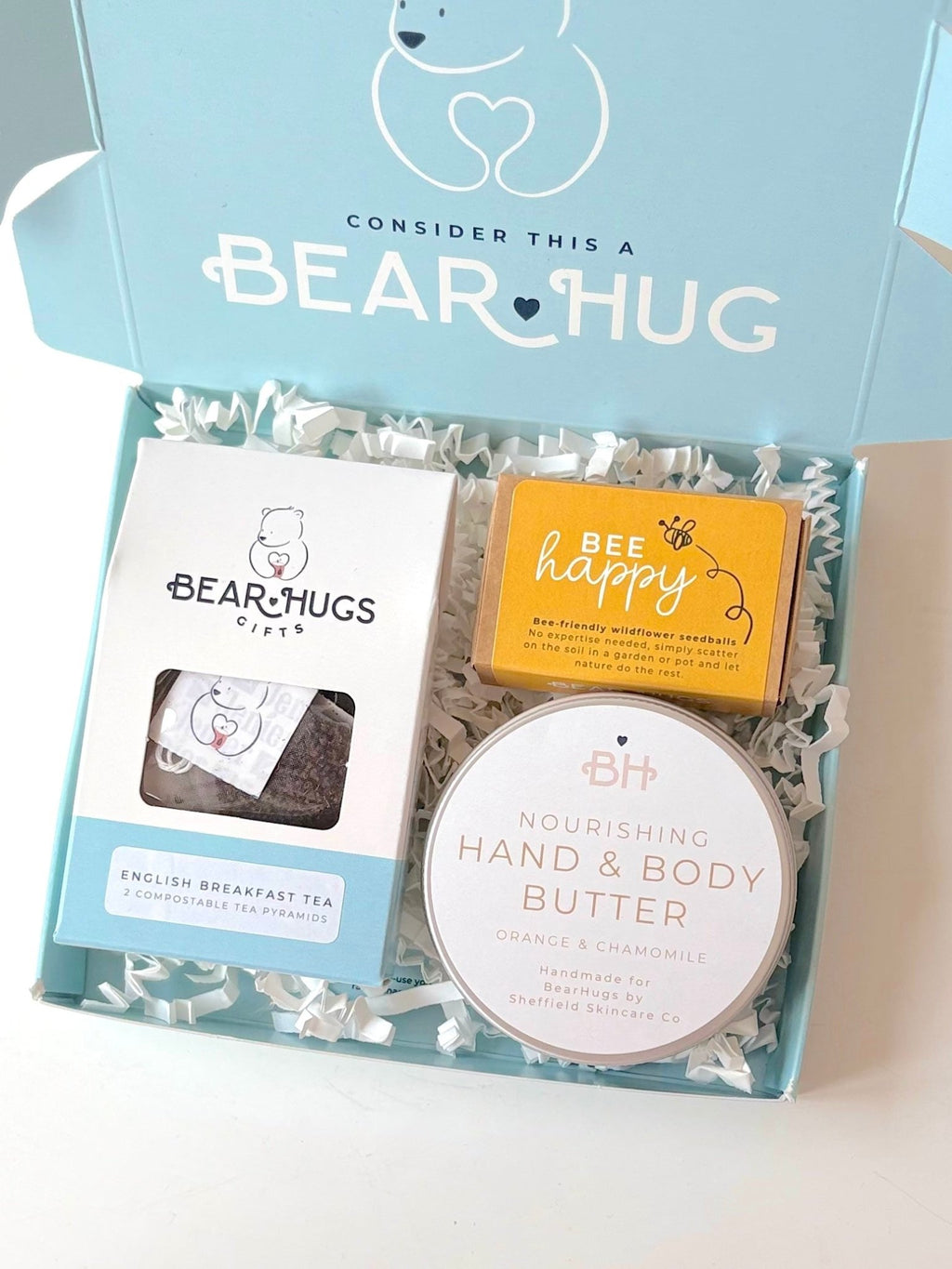 Bloom and Breathe Letterbox Hug in a Box - BearHugs - thinking of you gifts by post