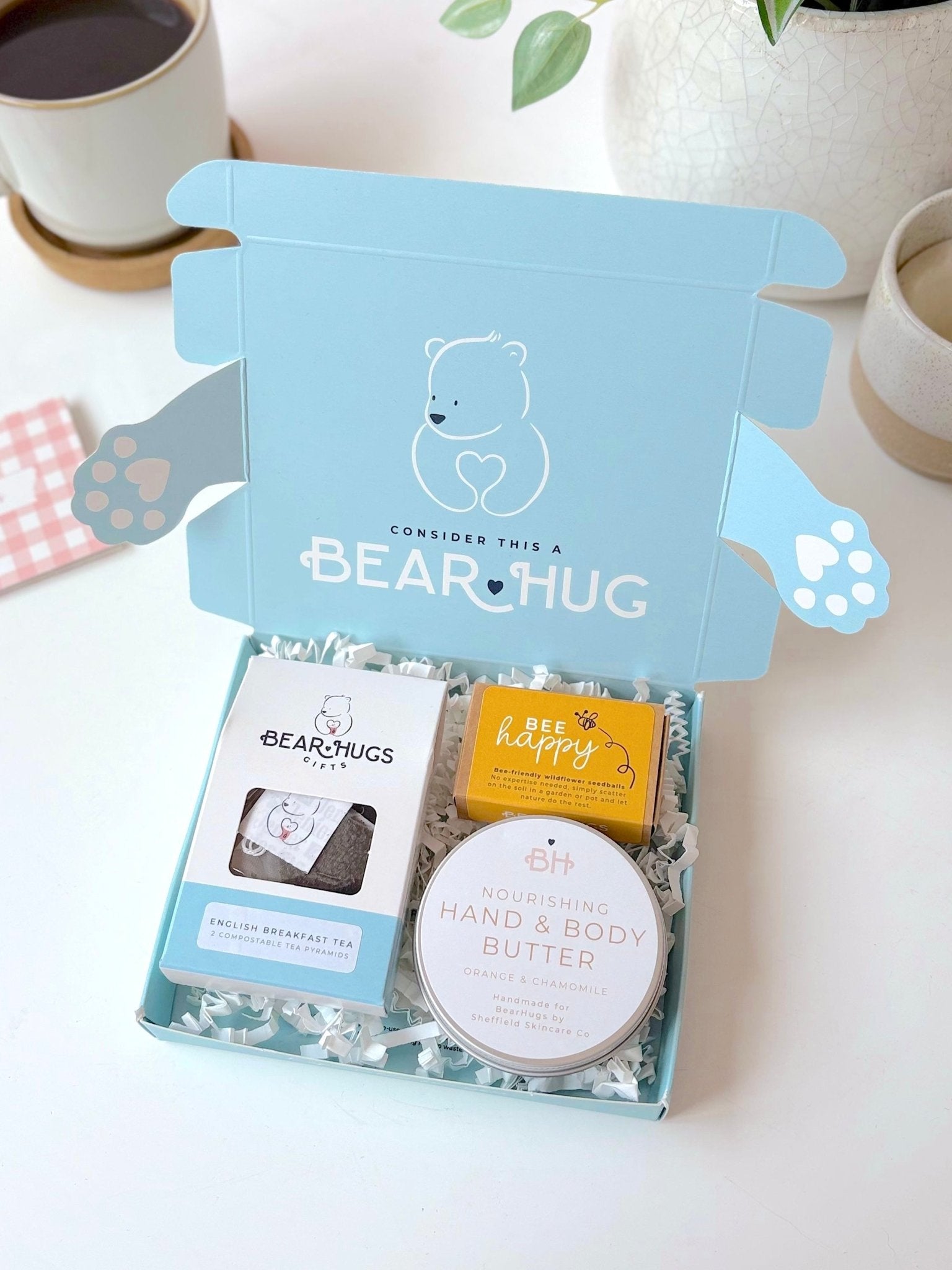 Bloom and Breathe Letterbox Hug in a Box - BearHugs - thinking of you gifts by post