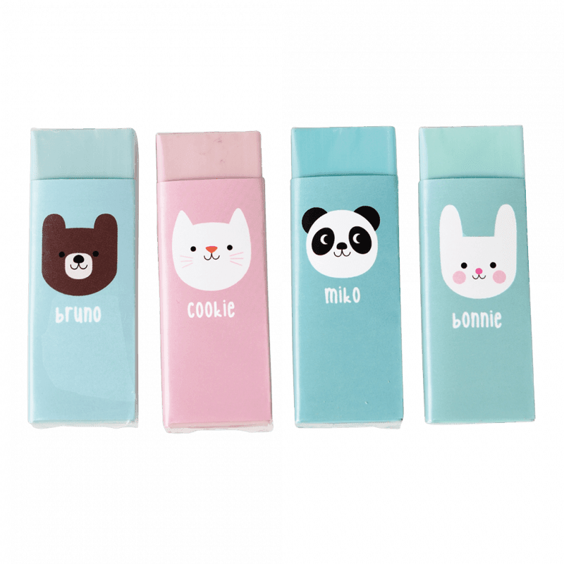 Children's Animals Erasers - BearHugs - thinking of you gifts by post