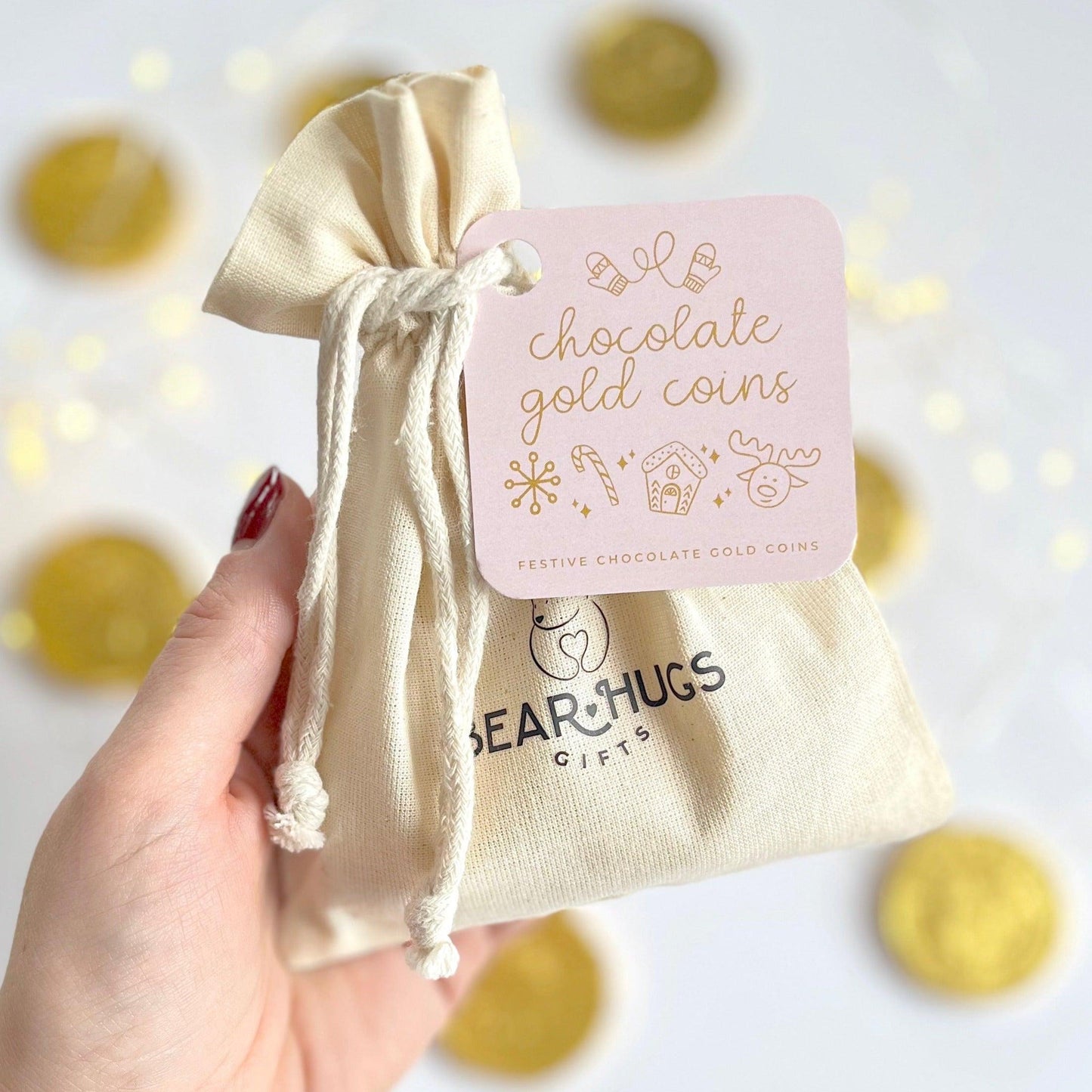 Chocolate Gold Coins - BearHugs - Thinking Of You Gifts
