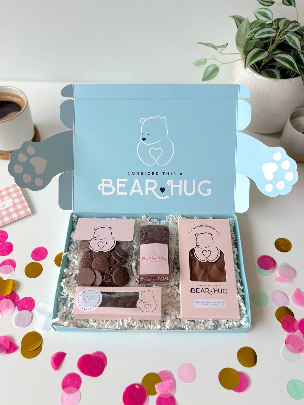 Chocolate Indulgence Birthday Letterbox Hug in a Box - BearHugs - thinking of you gifts by post