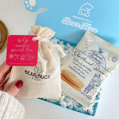 Christmas Tea and Biscuits Letterbox Hug Gift - BearHugs