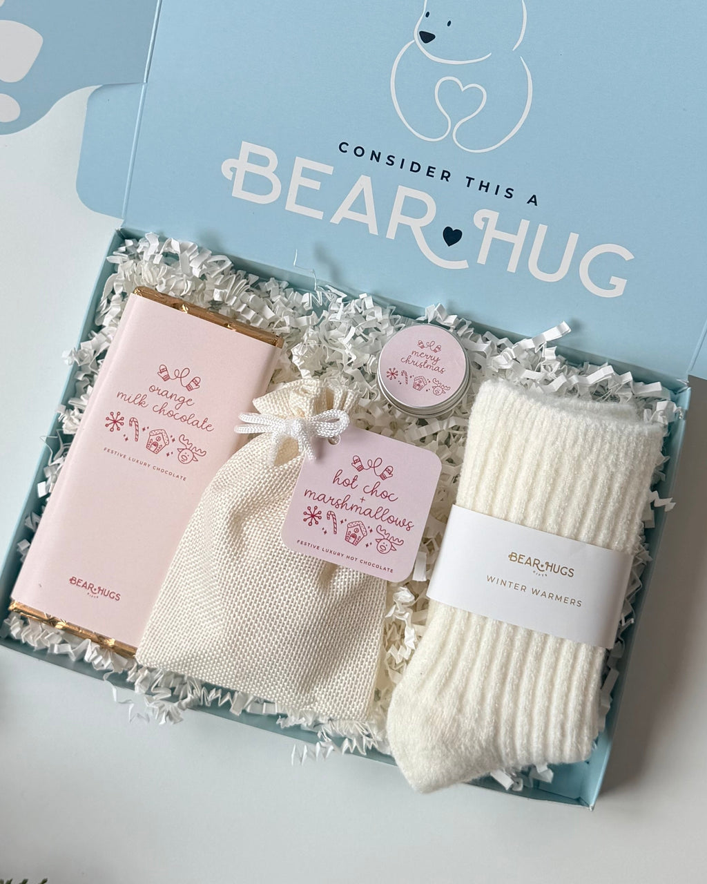 Cosy Christmas Letterbox Hug in a Box - BearHugs - thinking of you gifts by post