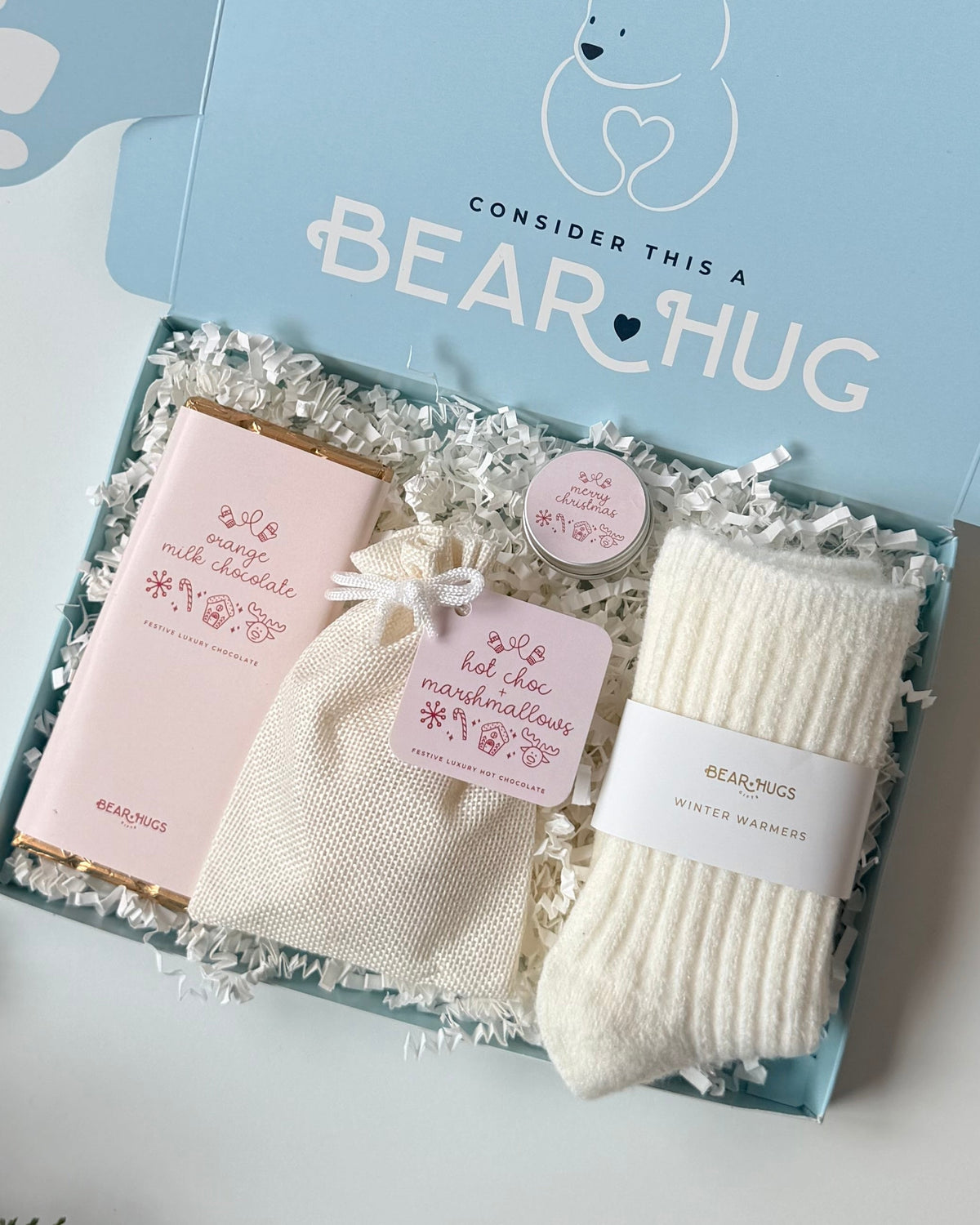Cosy Christmas Letterbox Hug in a Box - BearHugs - thinking of you gifts by post