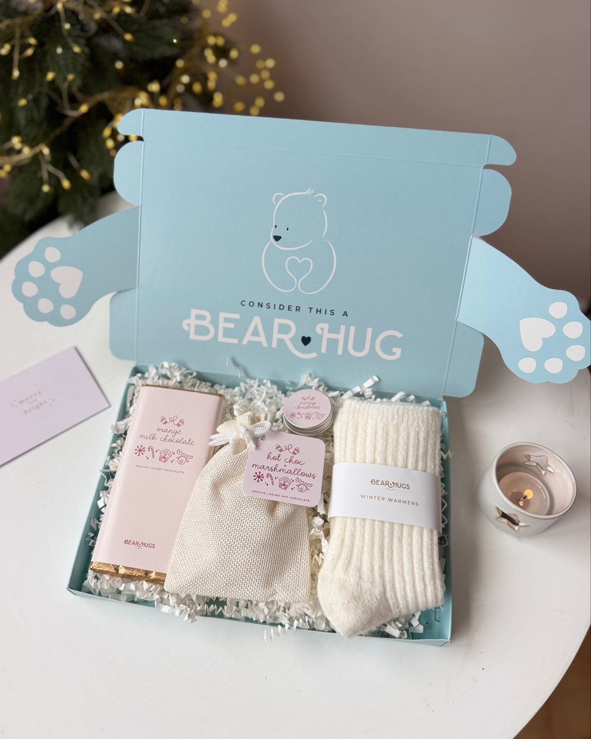 Cosy Christmas Letterbox Hug in a Box - BearHugs - thinking of you gifts by post