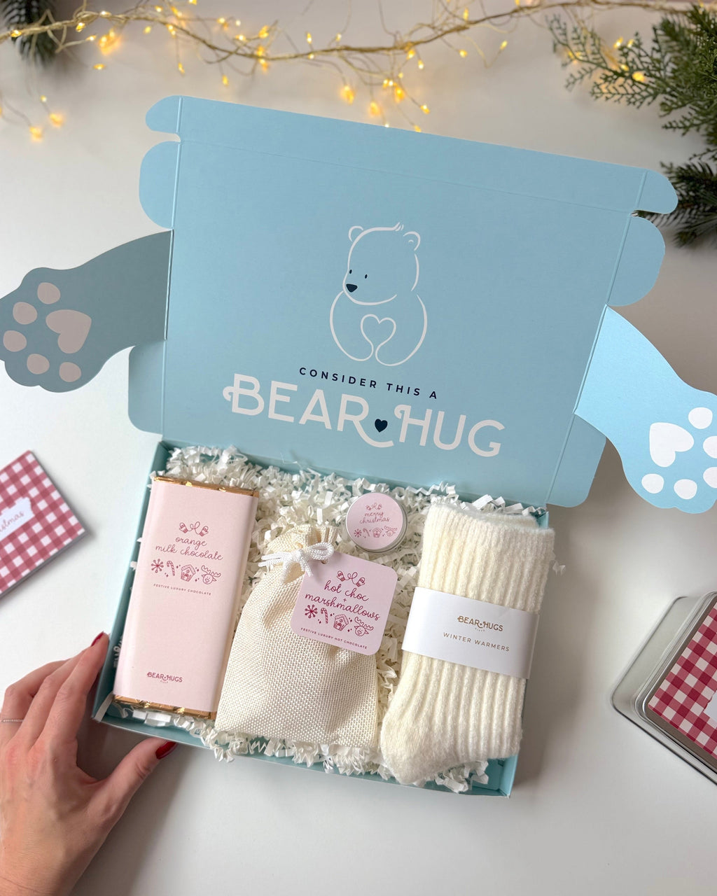 Cosy Christmas Letterbox Hug in a Box - BearHugs - thinking of you gifts by post