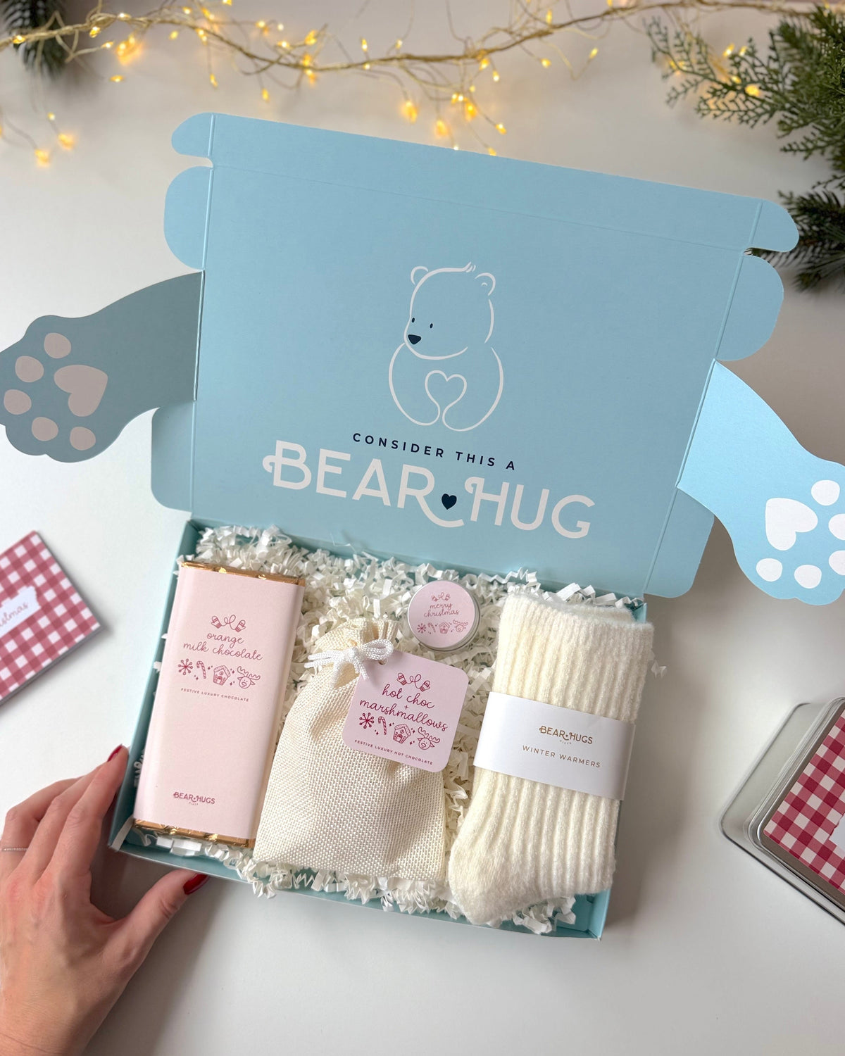 Cosy Christmas Letterbox Hug in a Box - BearHugs - thinking of you gifts by post