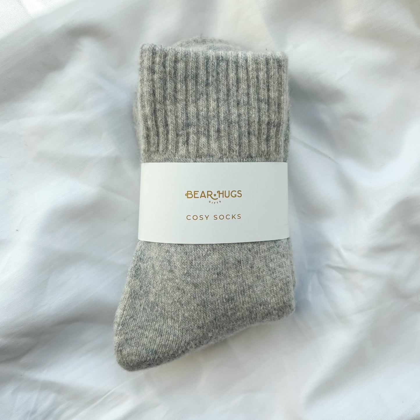 Cosy Wool Socks - With Personalised Message Band