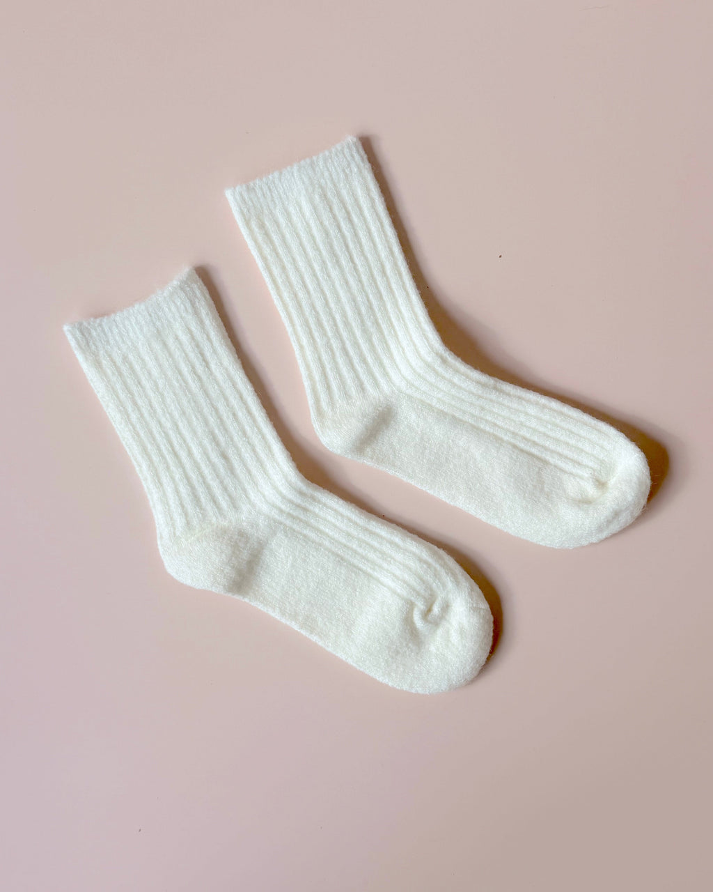 Cream Wool Blend Socks - BearHugs - thinking of you gifts by post