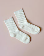 Cream Wool Blend Socks - BearHugs - thinking of you gifts by post