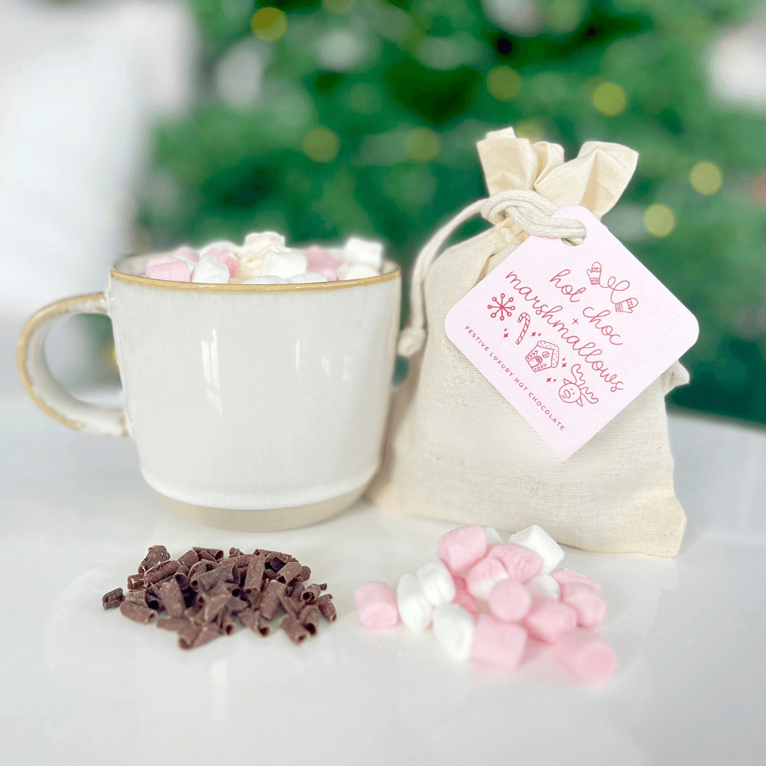 Festive Hot Chocolate and Marshmallows - BearHugs