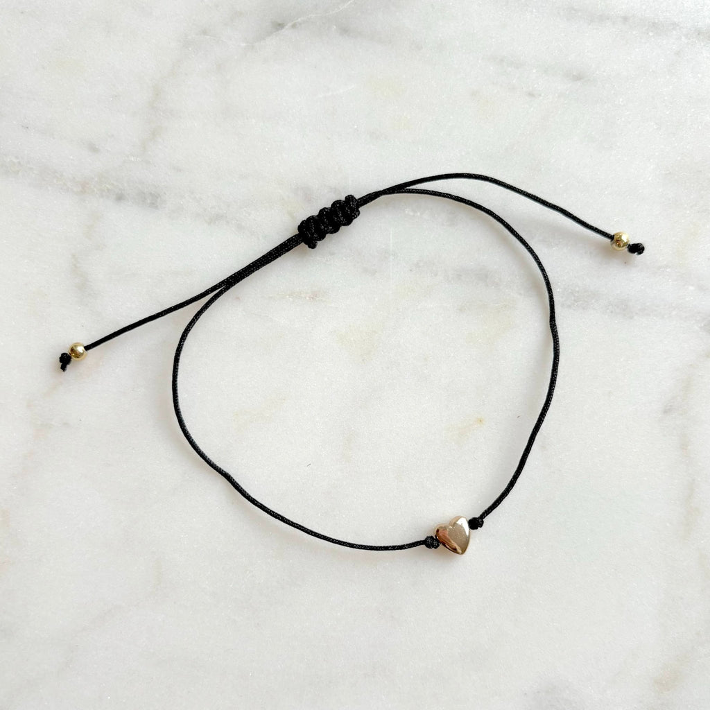 Gold Heart Friendship Bracelet - BearHugs - thinking of you gifts by post