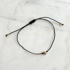 Gold Heart Friendship Bracelet - BearHugs - thinking of you gifts by post