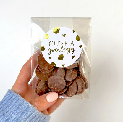 Belgian Chocolate Buttons - With Personalised Message Label