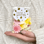 Gummy Flower Sweets - With Personalised Message Label - BearHugs - thinking of you gifts by post