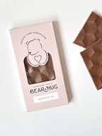 Handmade Belgian Milk Chocolate Bar - BearHugs - thinking of you gifts by post