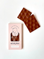 Handmade Belgian Milk Chocolate Bar - BearHugs - thinking of you gifts by post