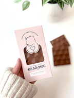 Handmade Belgian Milk Chocolate Bar - BearHugs - thinking of you gifts by post