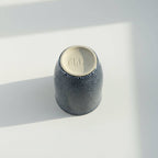 Handmade Blue Glaze 8oz Latte Cup - BearHugs - thinking of you gifts by post
