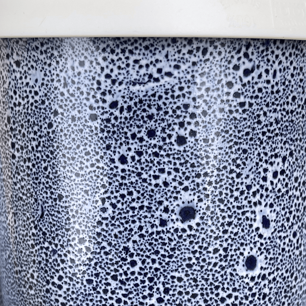 Handmade Blue Glaze 8oz Latte Cup - BearHugs - thinking of you gifts by post