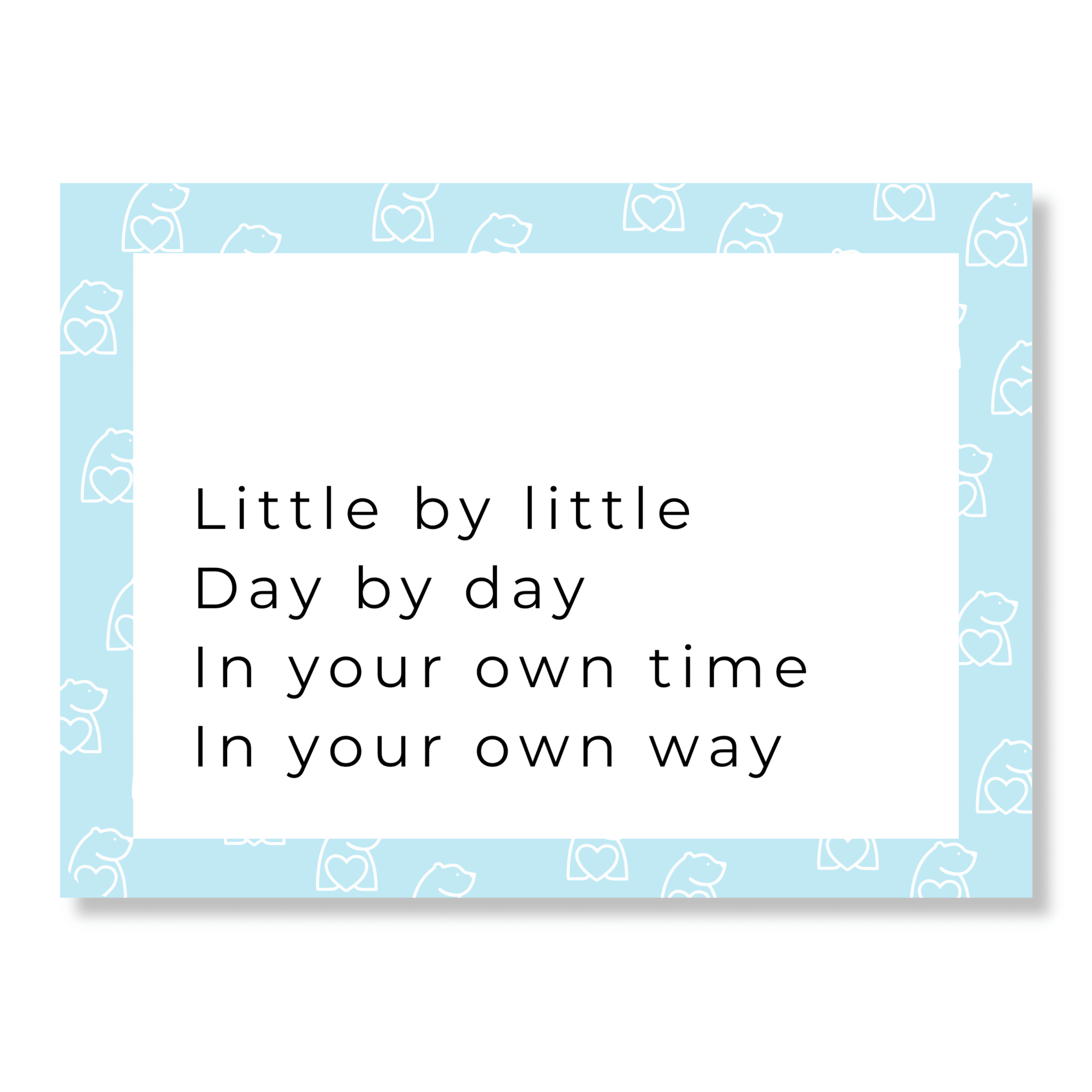 Hidden message at bottom of gift box - BearHugs - thinking of you gifts by post