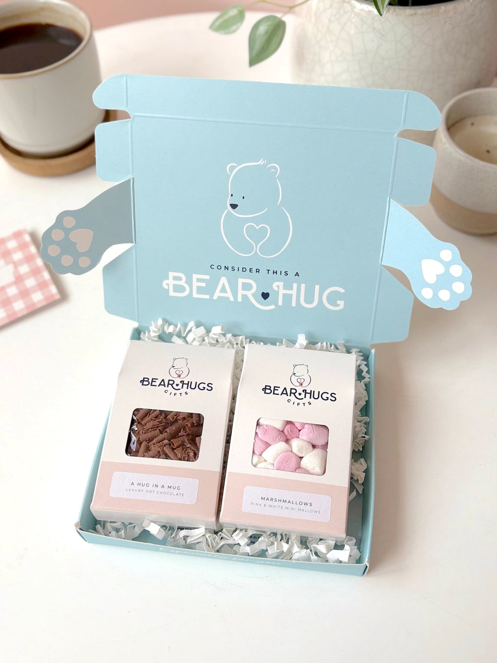 Hot Chocolate Letterbox Hug in a Box - BearHugs - thinking of you gifts by post