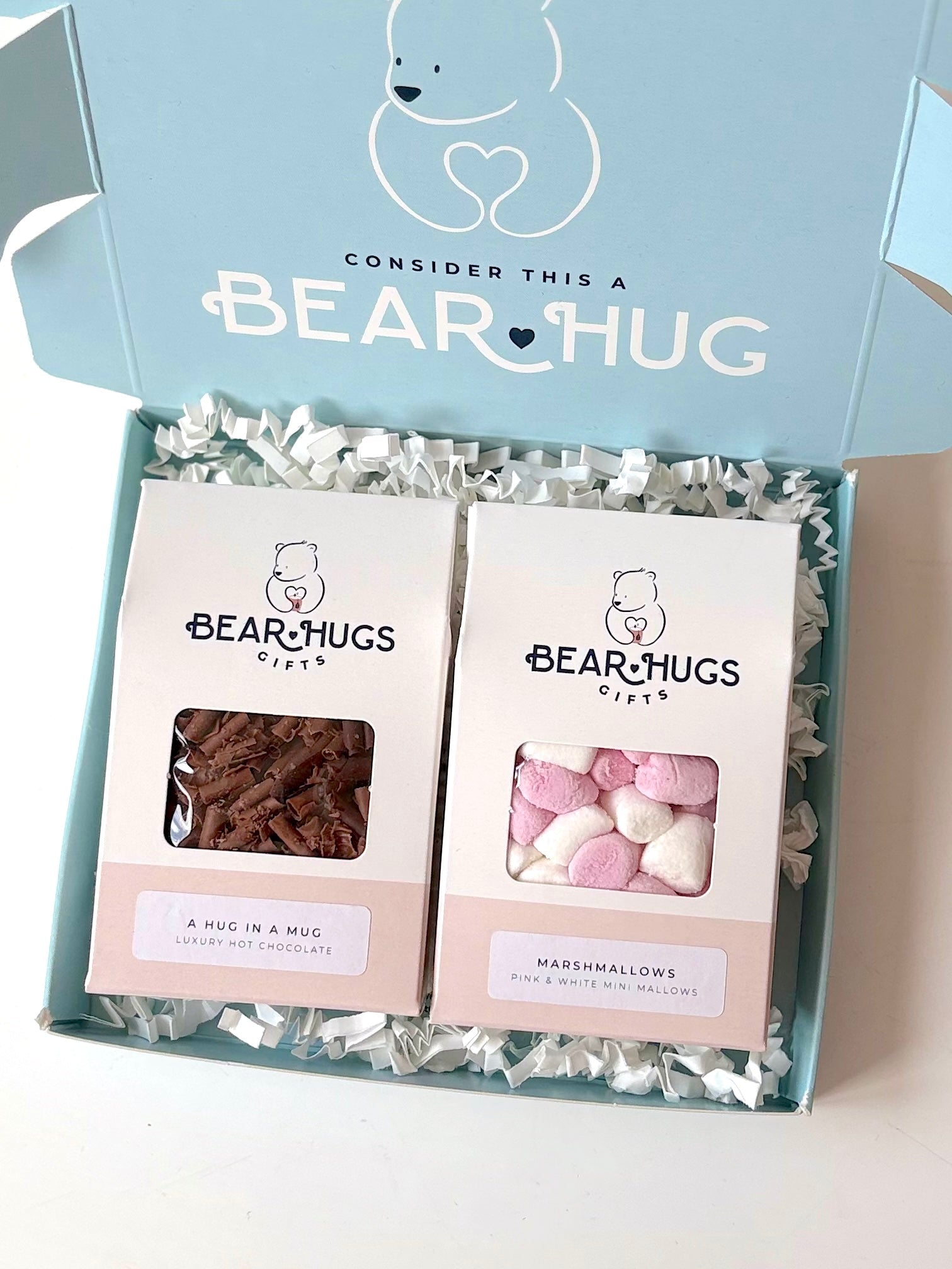 Hot Chocolate Letterbox Hug in a Box - BearHugs - thinking of you gifts by post
