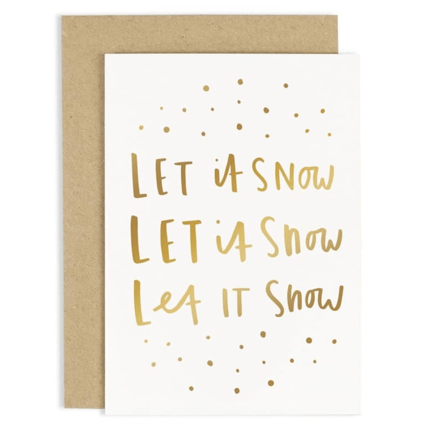 Let It Snow Greetings Card - BearHugs