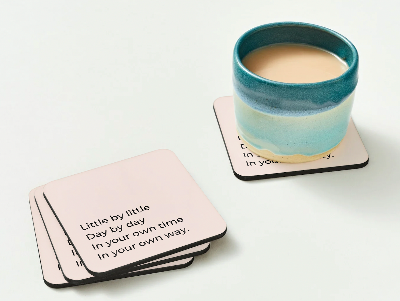 Little By Little Day By Day Coaster - BearHugs - Thinking Of You Gifts