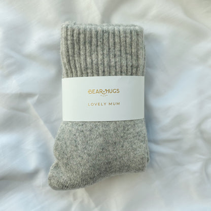 Cosy Wool Socks - With Personalised Message Band
