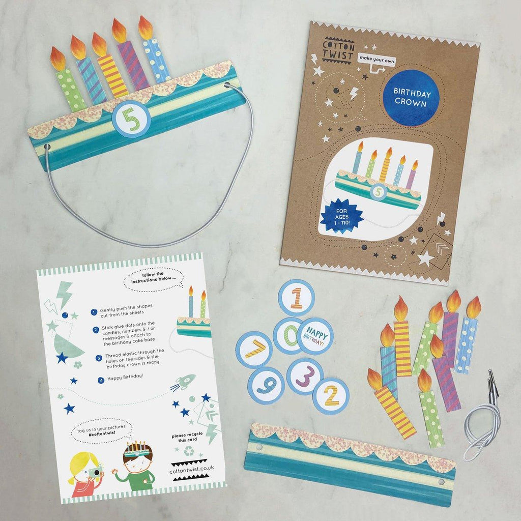 Make Your Own Birthday Crown Kit - BearHugs - thinking of you gifts by post