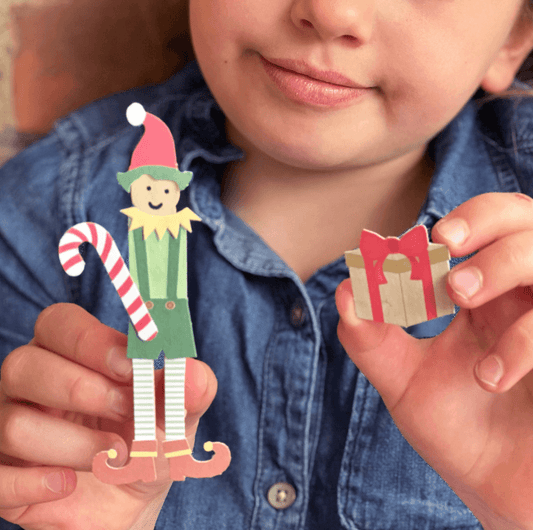 Make Your Own Elf Peg Doll Kit - BearHugs - Thinking Of You Gifts