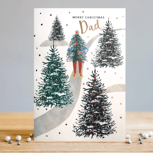 Merry Christmas Dad Greetings Card - BearHugs